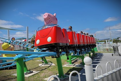 Peppa Pig roller coaster.