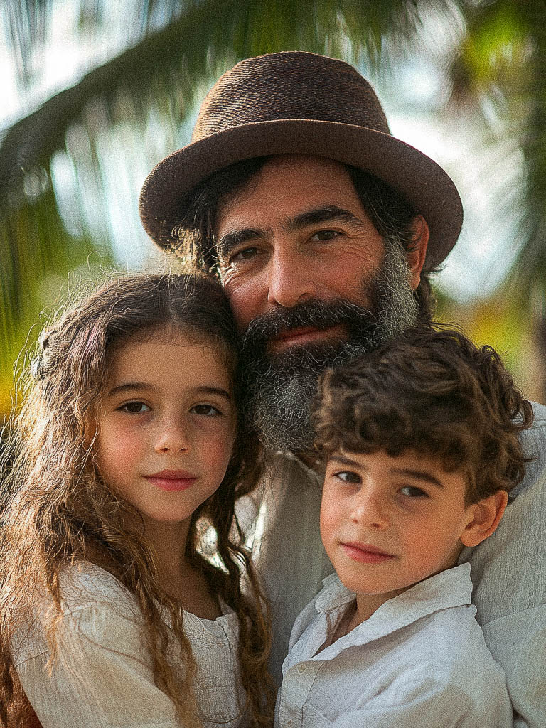 Nathanial and our children Ginny and Adam.